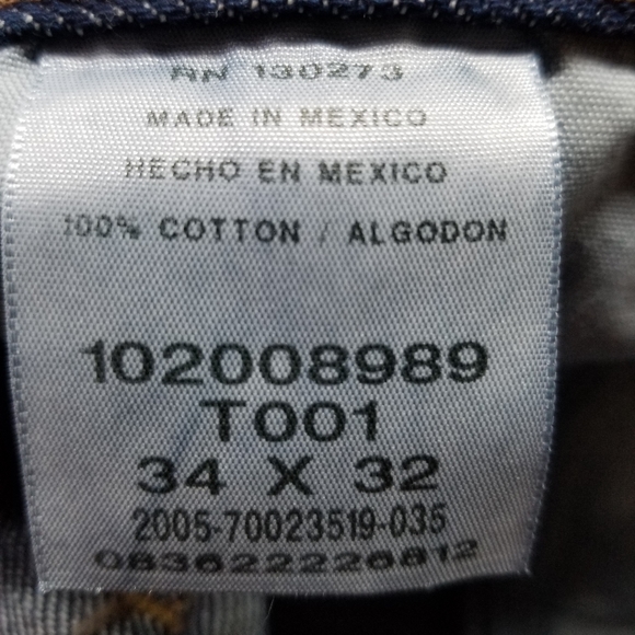 Lee Reg Fit Straight Leg Rinsed Blue - Picture 5 of 5